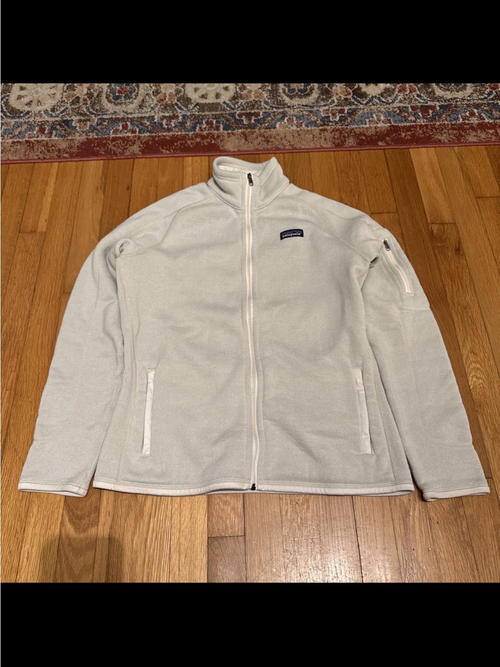 Patagonia Men's Light Cream Full-Zip Fleece Jacket